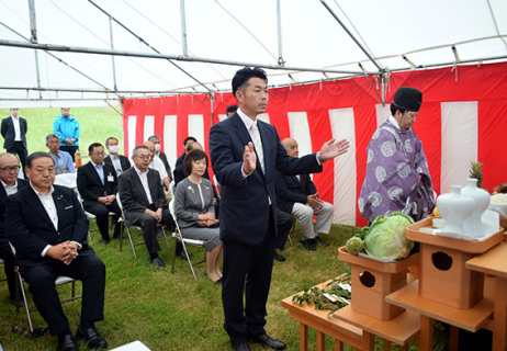 「酒田の花火」の安全・成功、好天を願った祈願祭