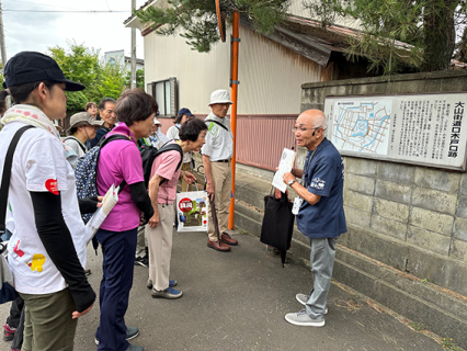 鶴ケ岡城周囲に設けられた11カ所の木戸口跡を巡った歴史探訪