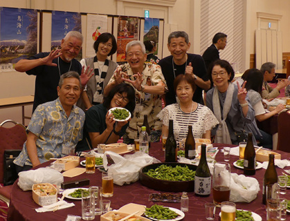 総計150キロ。思う存分、だだちゃ豆が味わえた（望郷みかわ会）