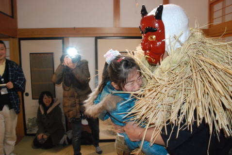 町外のツアー参加者がアマハゲの怖さを体験した