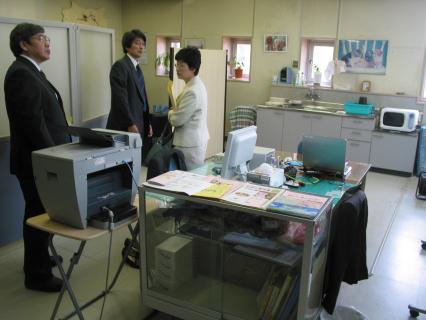 旧酒田保健所の1室に開設された「かでる」