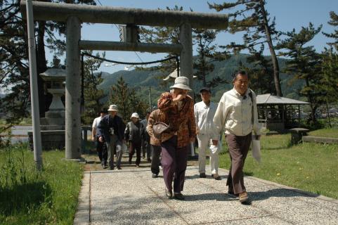 三瀬地区の気比神社など文化財を巡った