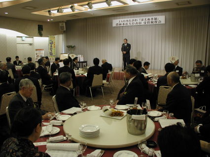 「はえぬき麺」の農水大臣賞受賞を祝った